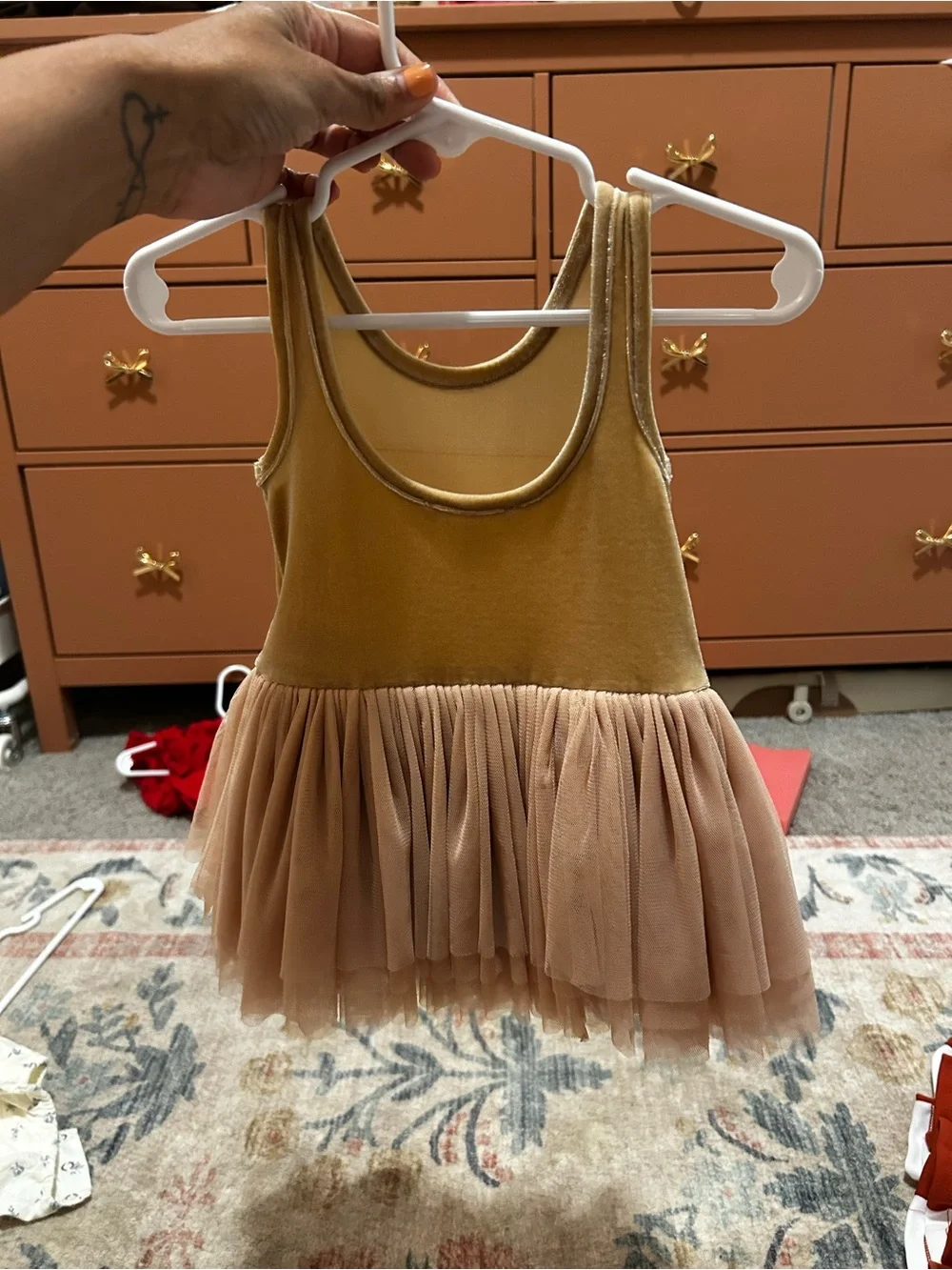 Noralee Blush/Tan Tallulah Tutu Dress